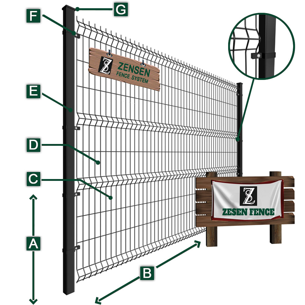 Welded Mesh Fence